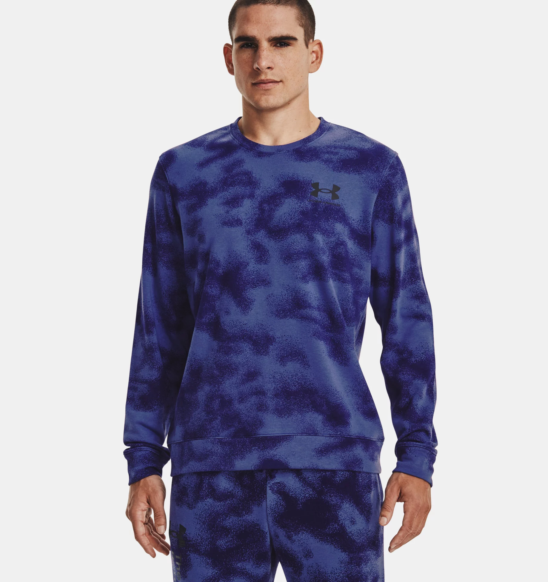 

Свитшот мужской Under Armour 1377186-468 синий M INT, Rival Terry Nov Crew