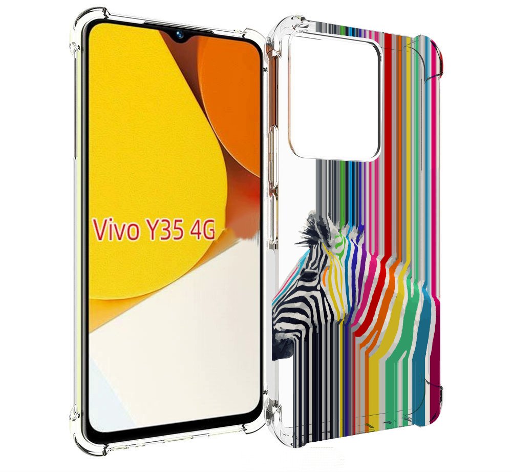 

Чехол MyPads радужная зебра для Vivo Y35 4G 2022 / Vivo Y22, Прозрачный, Tocco