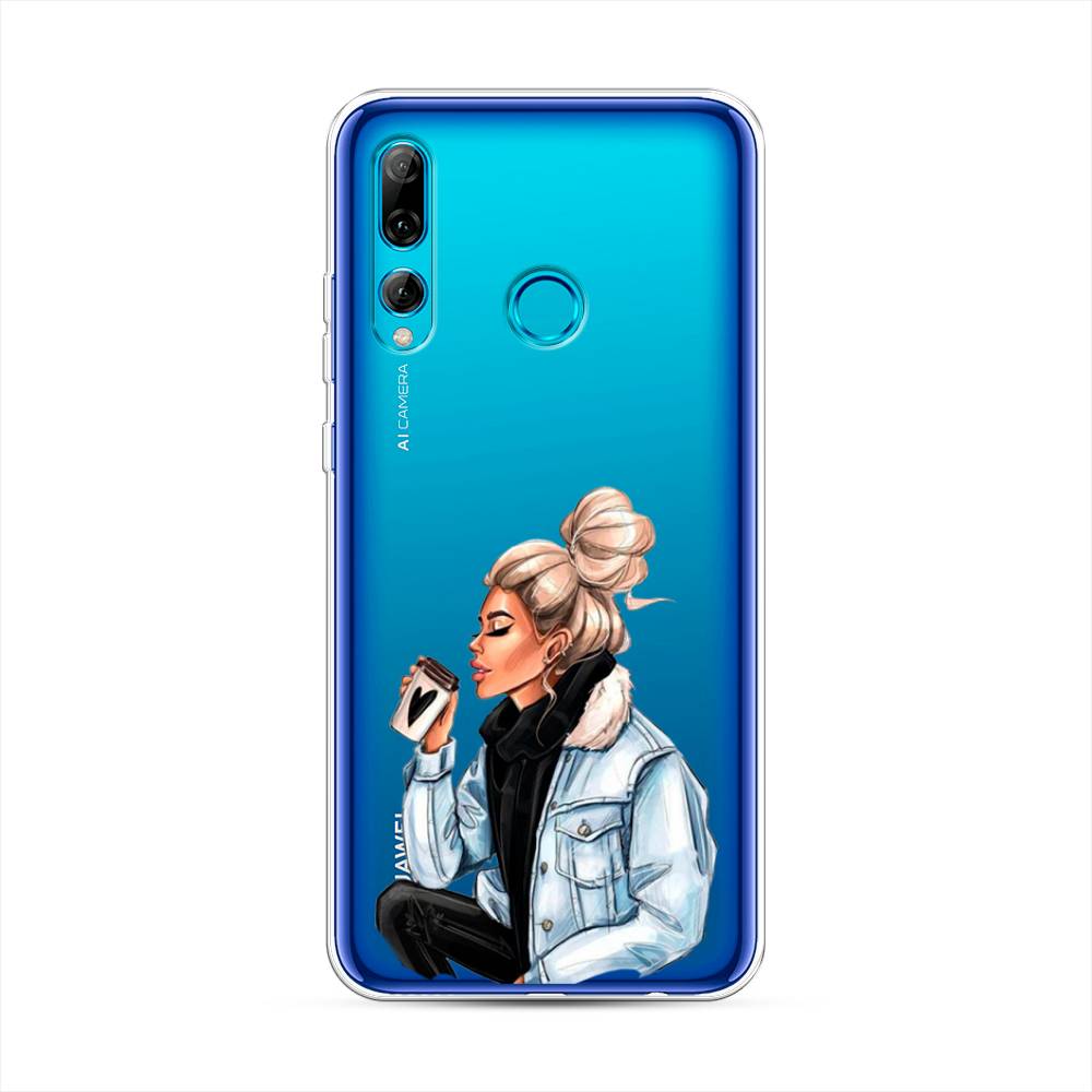 

Чехол Awog на Huawei P Smart Plus 2019 "Cute girl", Коричневый;бежевый, 69250-7