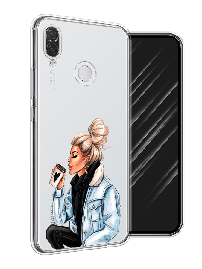 

Чехол Awog на Huawei P Smart Plus "Cute girl", Коричневый;бежевый, 68250-7