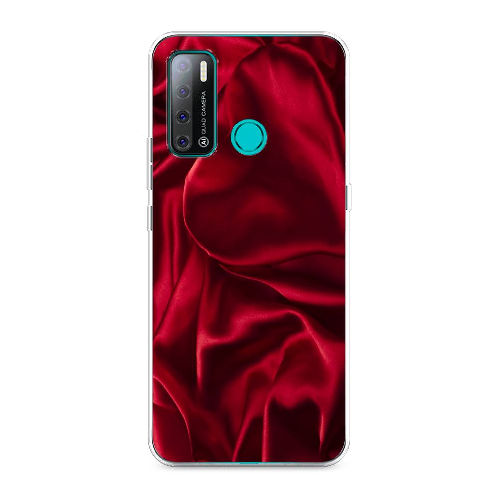 

Чехол Awog на Tecno Pouvoir 4 "Текстура красный шелк", Разноцветный, 300350-3
