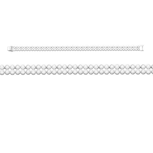 

Браслет из серебра р. 19 КЮЗ Дельта с770294/19,0, фианит, с770294/19,0