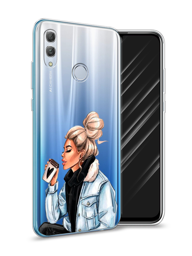 

Чехол Awog на Huawei P Smart 2019 "Cute girl", Коричневый;бежевый, 67250-7