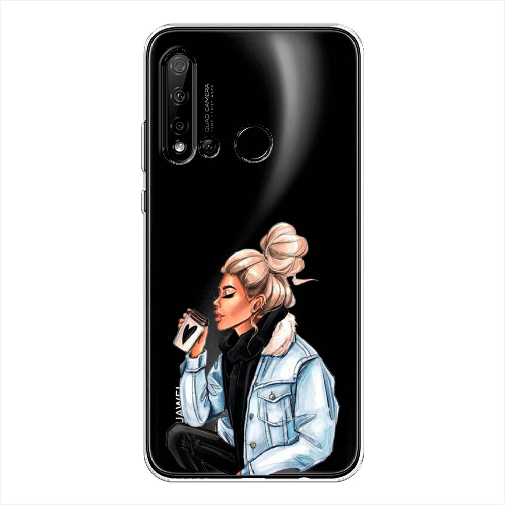 

Чехол Awog на Huawei Nova 5i "Cute girl", Коричневый;бежевый, 69850-7