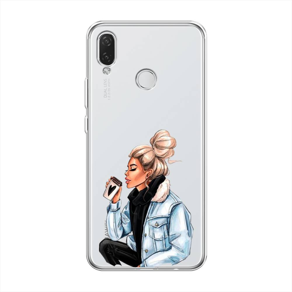

Чехол Awog на Huawei Nova 3i "Cute girl", Коричневый;бежевый, 68350-7