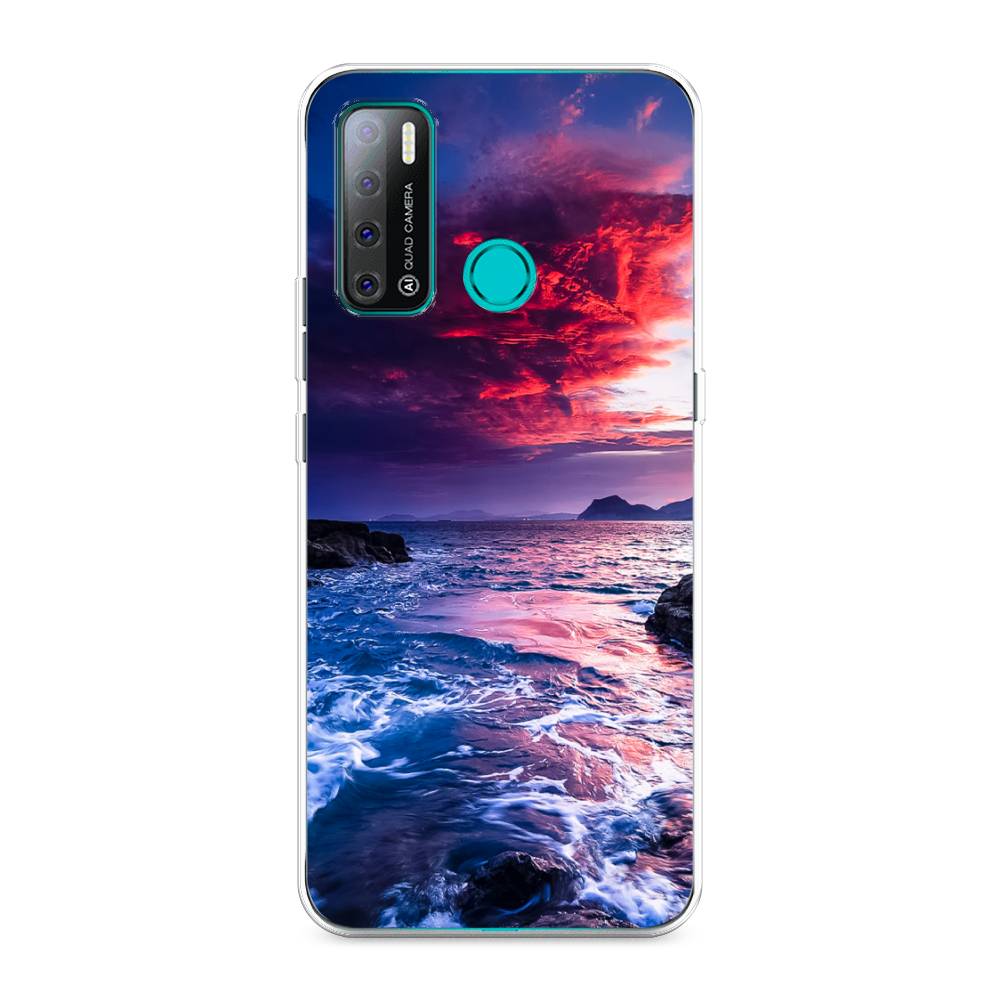 

Чехол Awog на Tecno Pouvoir 4 "Волны 1", Разноцветный, 300350-4