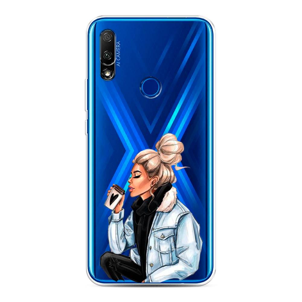 

Чехол Awog на Honor 9X "Cute girl", Коричневый;бежевый, 69950-7