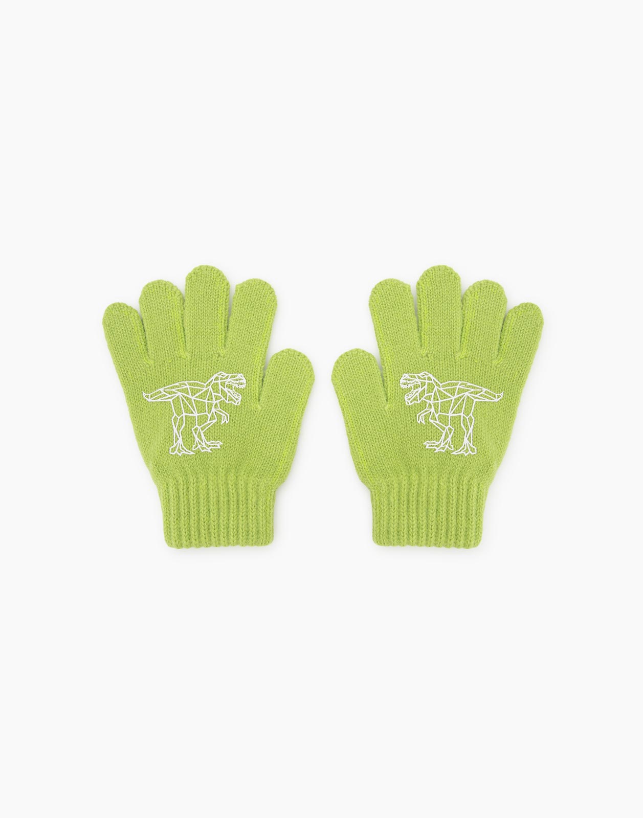 Перчатки детские для мальчиков Gloria Jeans BAS004534, зеленый, 12