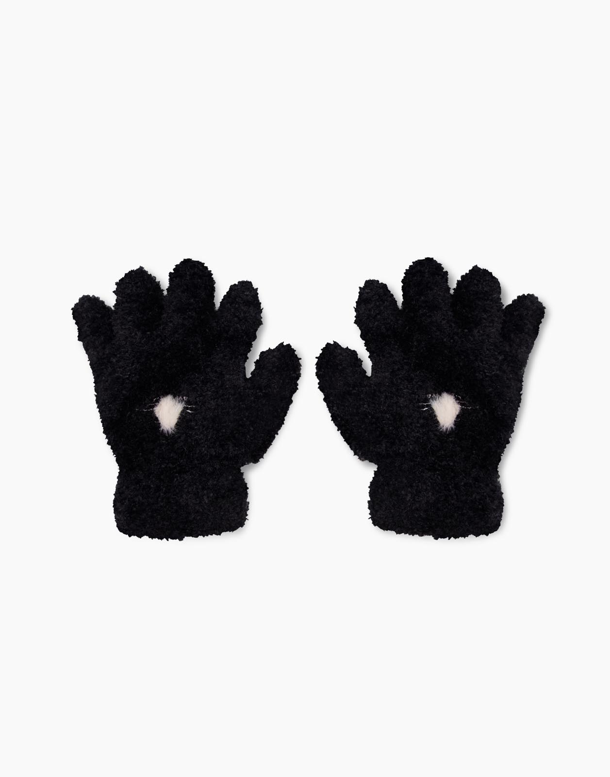 Перчатки детские для девочек Gloria Jeans GAS010853, черный, 12 перчатки кошачьи лапки черные иск мех