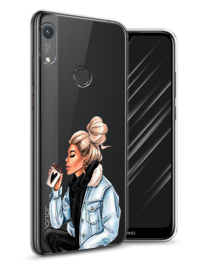 

Чехол Awog на Honor 8A (8A Pro/Prime) "Cute girl", Коричневый;бежевый, 68750-7