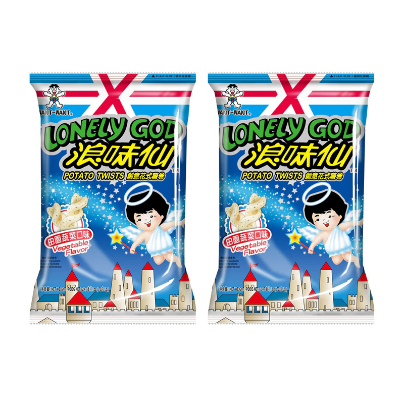 Чипсы Want want со вкусом овощей ,2 шт. по 70 г