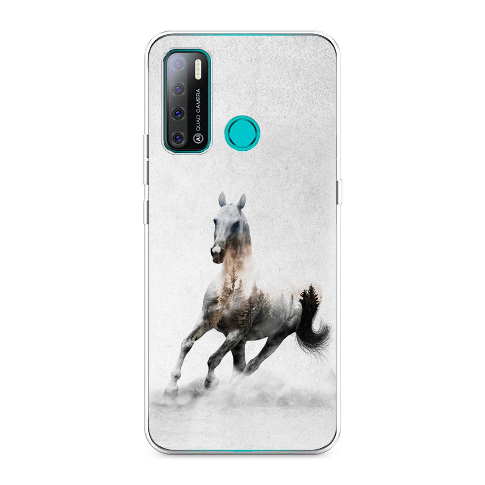 

Чехол Awog на Tecno Pouvoir 4 "Лошадь лес", Разноцветный, 300350-2