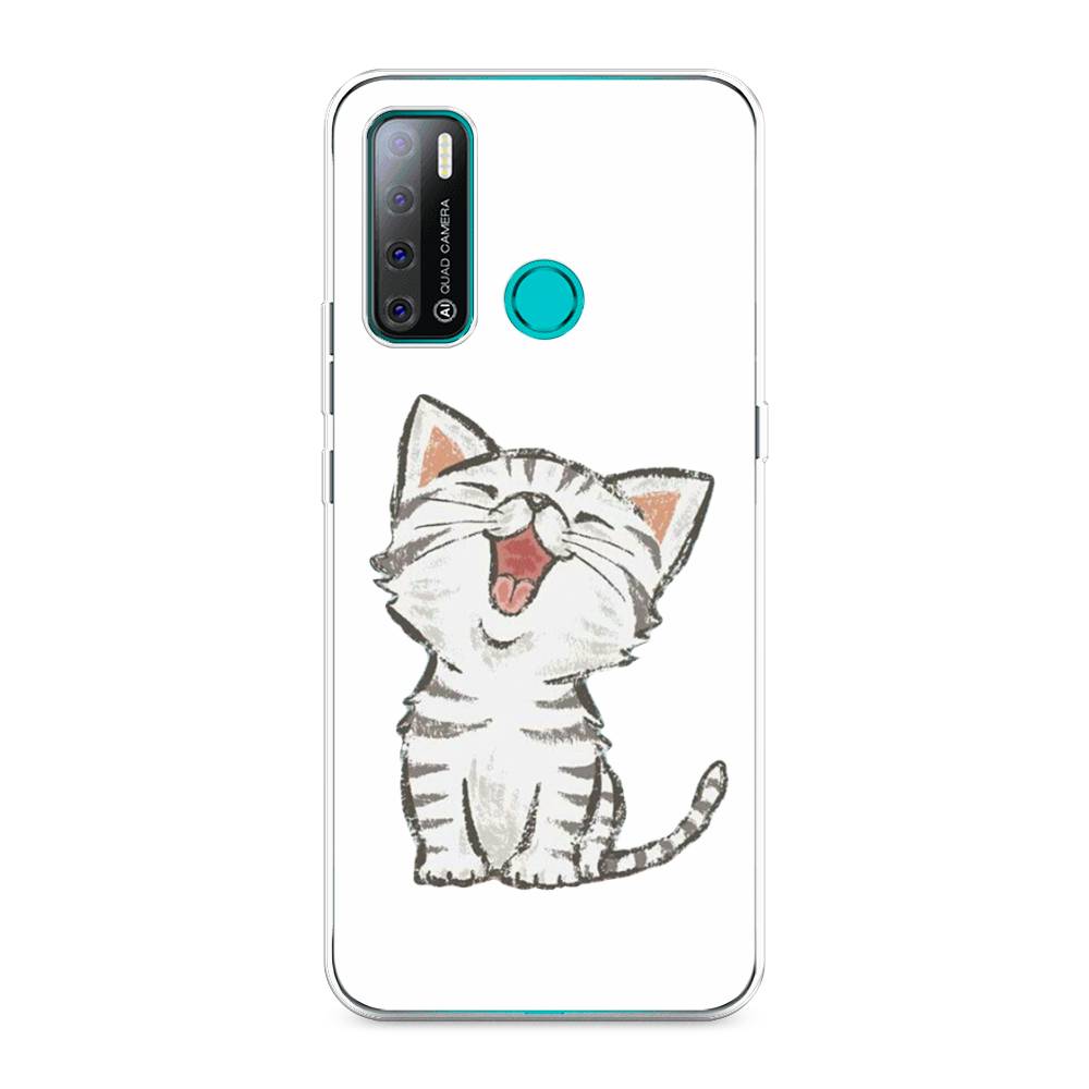 

Чехол Awog на Tecno Pouvoir 4 "Котенок рисованный", Разноцветный, 300350-1