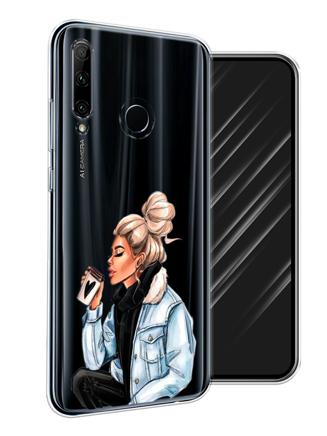 

Чехол Awog на Honor 20 Lite 2019 "Cute girl", Коричневый;бежевый, 68950-7