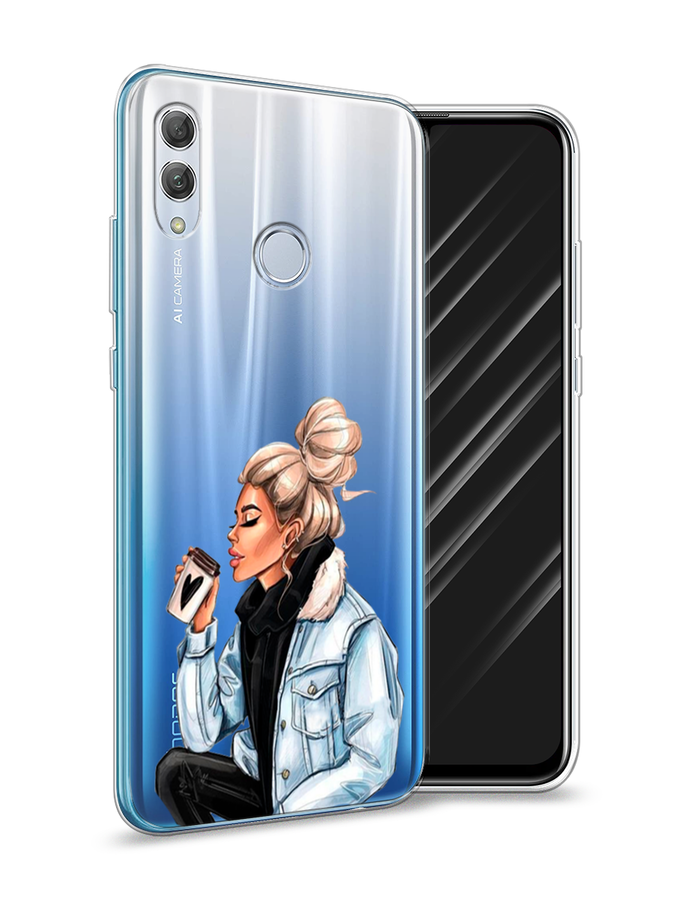 

Чехол Awog на Honor 10 Lite "Cute girl", Коричневый;бежевый, 67550-7