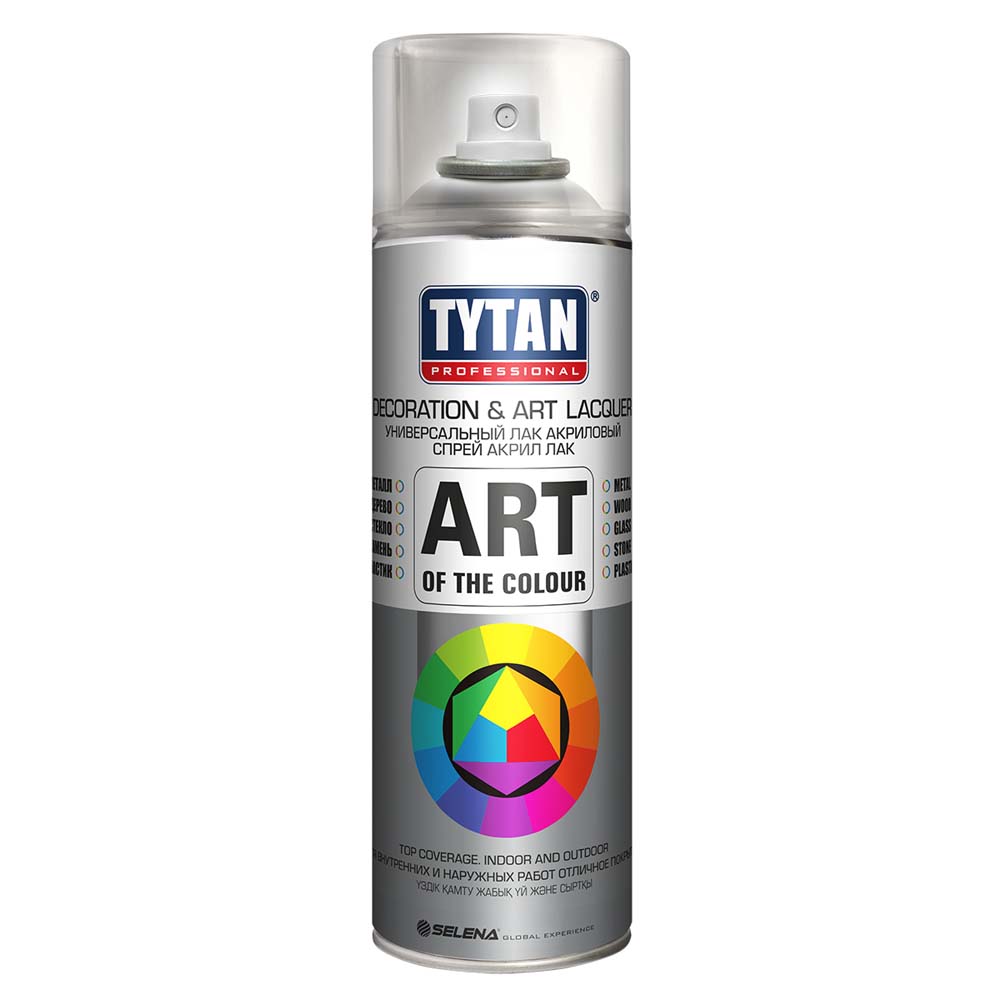 Аэрозольный акриловый лак Tytan Professional Art of the color, матовый, 400 мл
