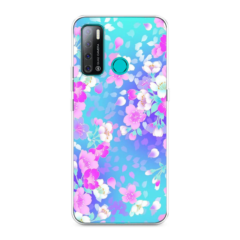 

Чехол Awog на Tecno Pouvoir 4 "Яблоневые цветы", Разноцветный, 300350-8