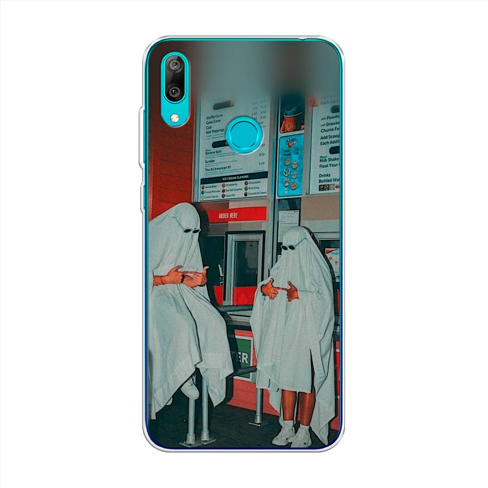 

Чехол Awog на Huawei Y7 2019 "Chillin Killin", Красный, 68450-9