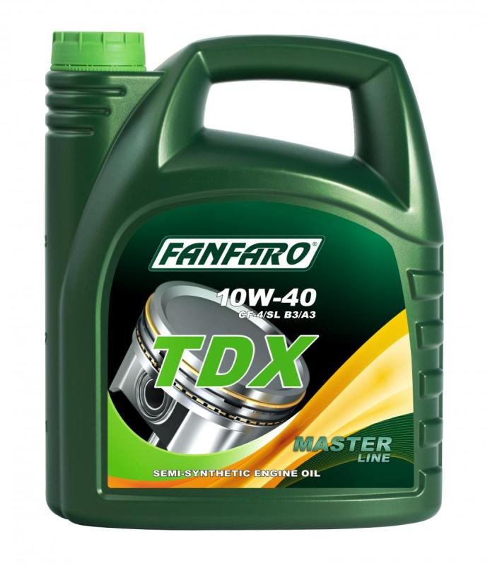 

6508 FANFARO TDX 10W40 4 л. Полусинтетическое моторное масло 10W-40