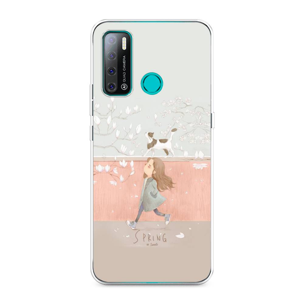 

Чехол Awog на Tecno Pouvoir 4 "Девочка-весна", Разноцветный, 300350-7