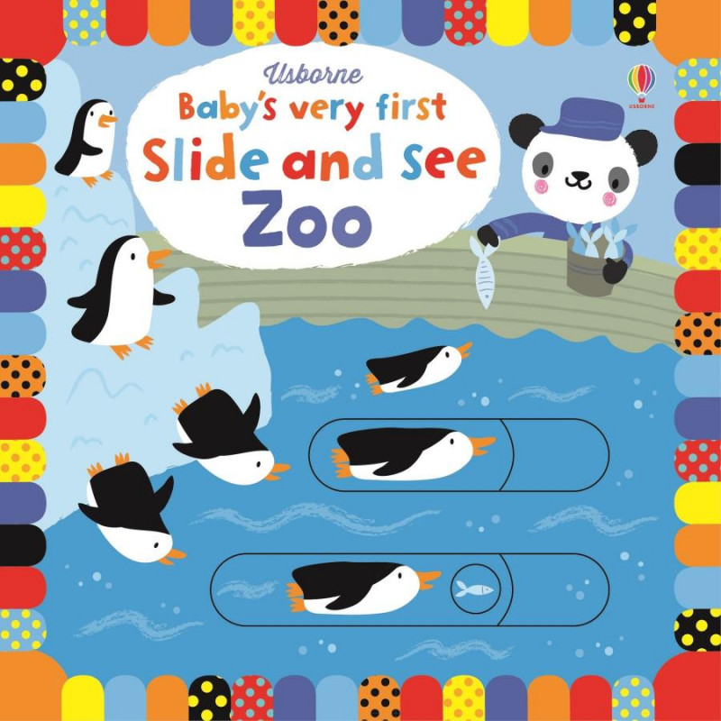 фото Книга babys very first slide and see: zoo usborne