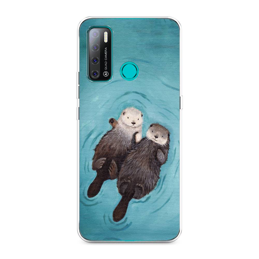

Чехол Awog на Tecno Pouvoir 4 "Парочка бобров", Разноцветный, 300350-10