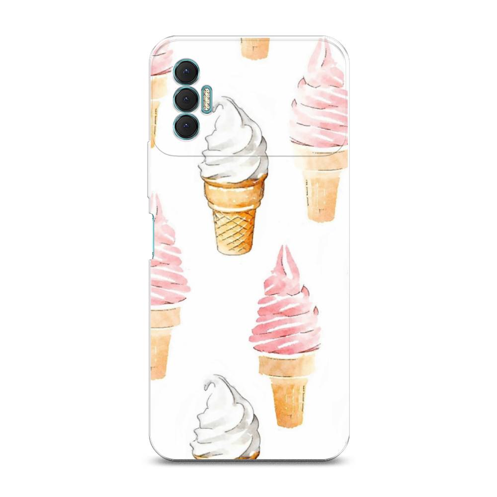 

Чехол Awog на Tecno Spark 8P "Нарисованное мороженое", Разноцветный, 301450-10