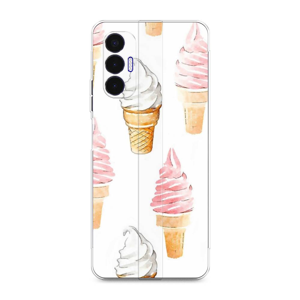 

Чехол Awog на Tecno Pova 3 "Нарисованное мороженое", Разноцветный, 301550-10
