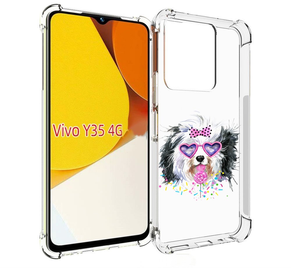 

Чехол MyPads пушистик для Vivo Y35 4G 2022 / Vivo Y22, Прозрачный, Tocco