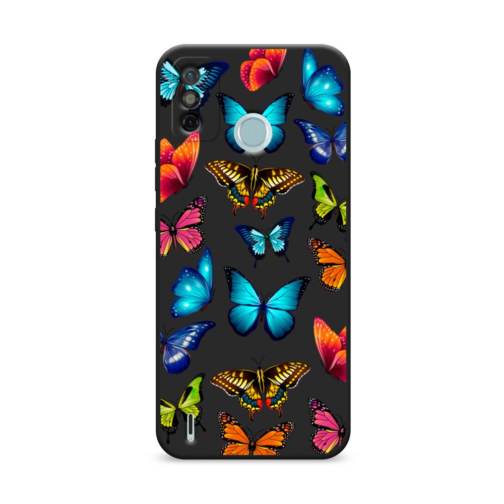 фото Чехол awog "разные бабочки" для tecno spark 6 go