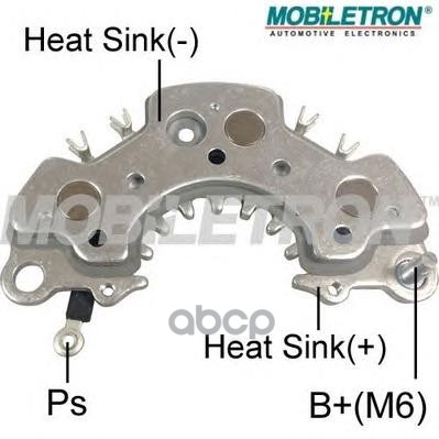 

MOBILETRON Мост диодный NISSAN: PRIMERA (P12) 2.0 02-06, X-TRAIL (T30, T31) 2.0/2.5 01- 1ш