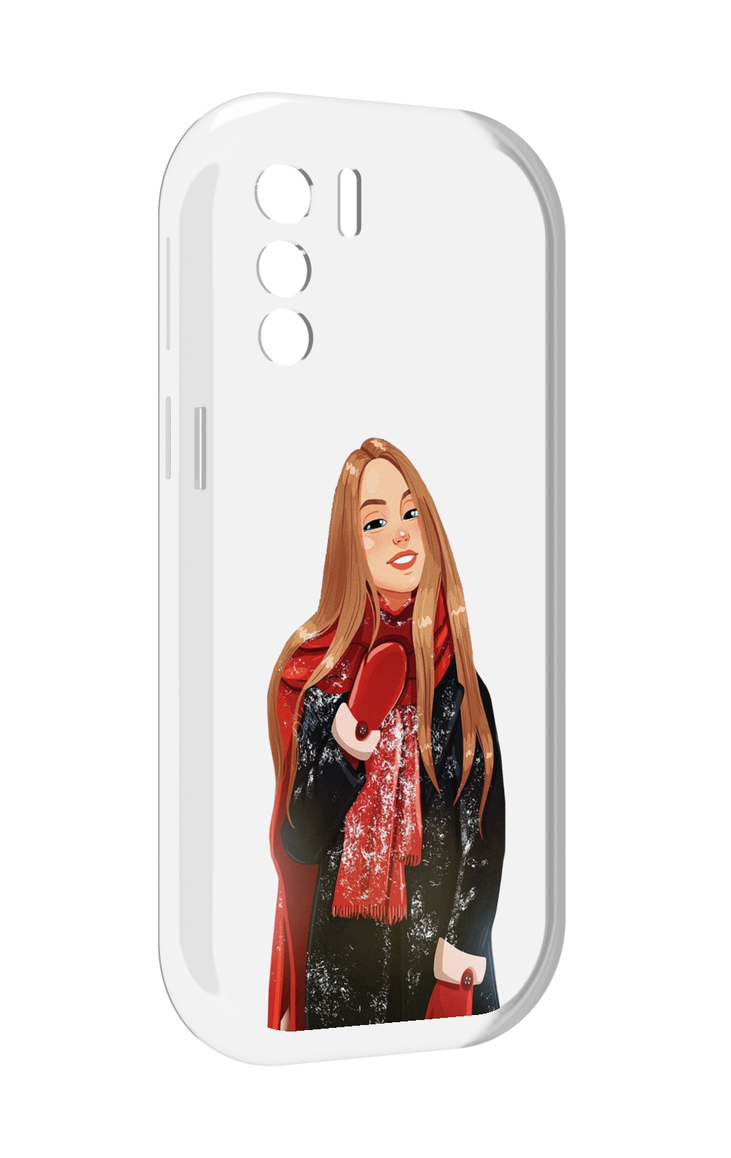 

Чехол MyPads Новогодний-зимний-арт женский для UleFone Note 13P, Прозрачный, Tocco