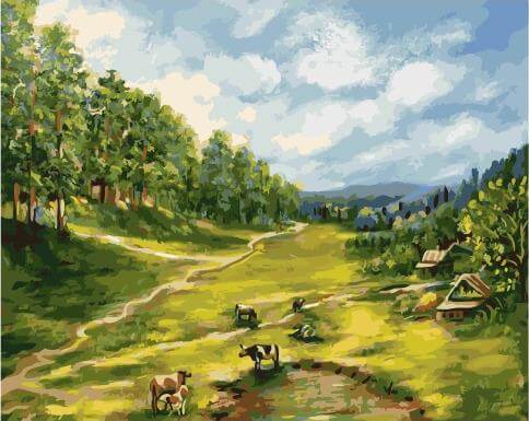 

Картина по номерам Paintboy GX 26466 Тихая долина 40х50 см, Тихая долина