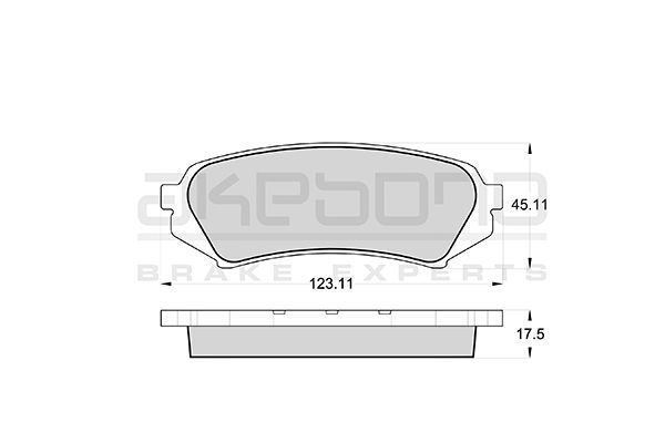 

Тормозные колодки Akebono дисковые AN499K