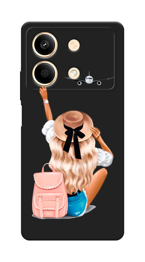 

Чехол Awog 321952-1 для Poco X6 Neo "Автостопом самолетом", Бежевый;белый, 321952-1