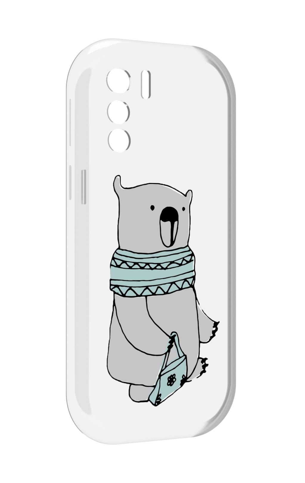 

Чехол MyPads Модный медведь для UleFone Note 13P, Прозрачный, Tocco