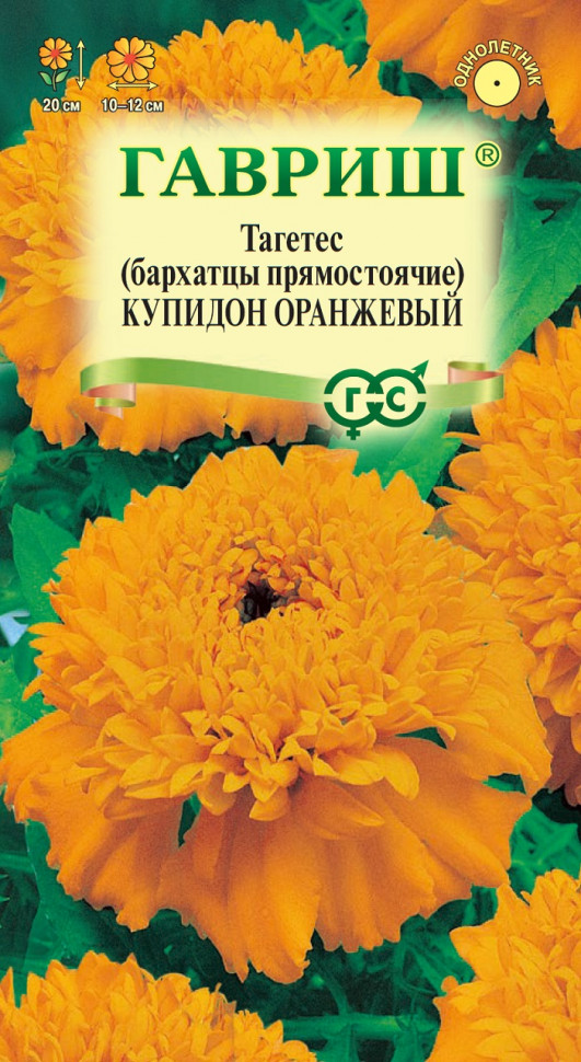 

Семена бархатцы Купидон оранжевый Гавриш 005544-10 10 уп.