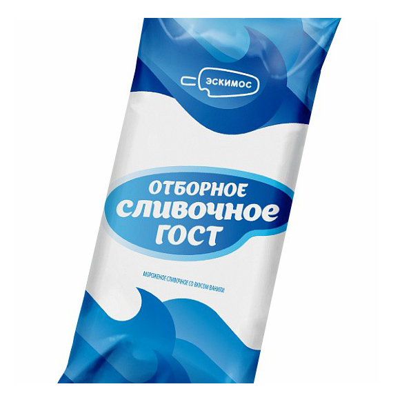 

Мороженое сливочное Эскимос Отборное ванильное БЗМЖ 900 г
