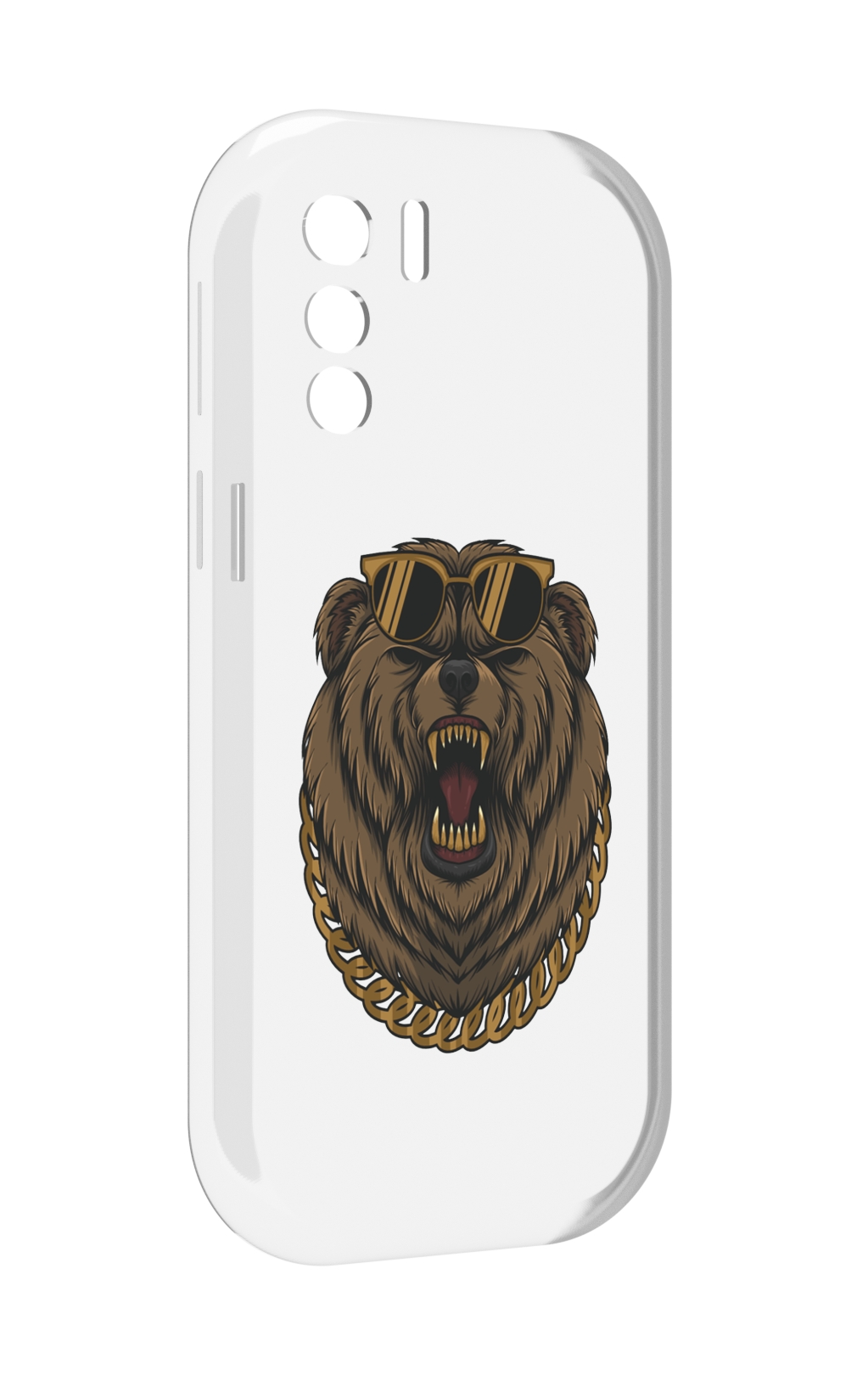 

Чехол MyPads Медведь-в-очках-2 для UleFone Note 13P, Прозрачный, Tocco