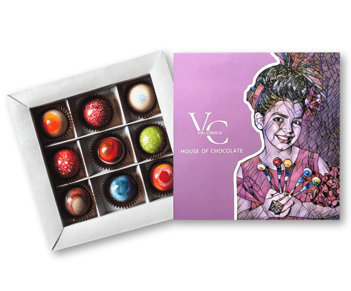 Набор шоколадных конфет VioChoco Счастье ручной работы, 140 г