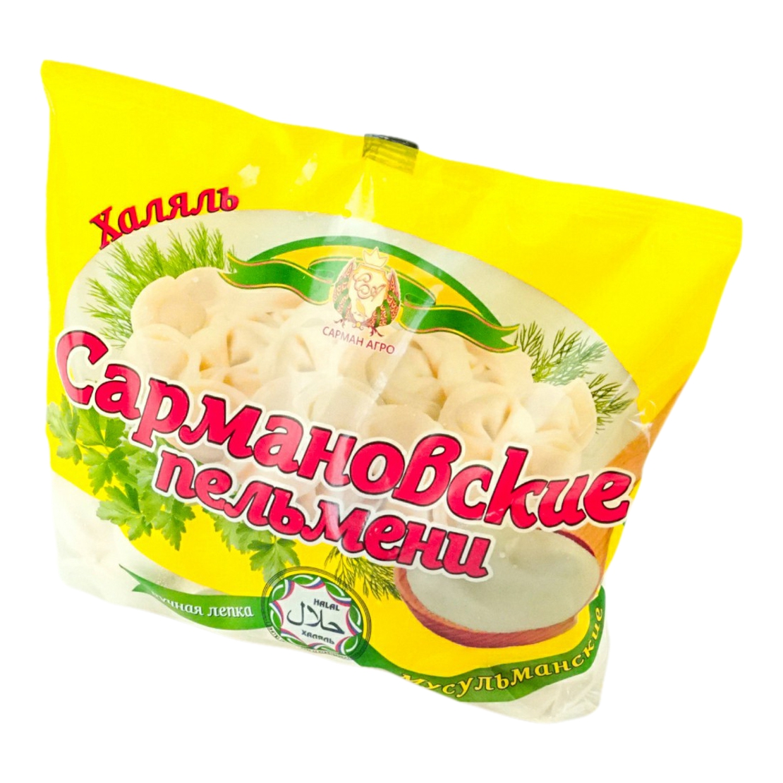 

Пельмени Сарман-Мясо Татарские из говядины и конины Халяль 400 г