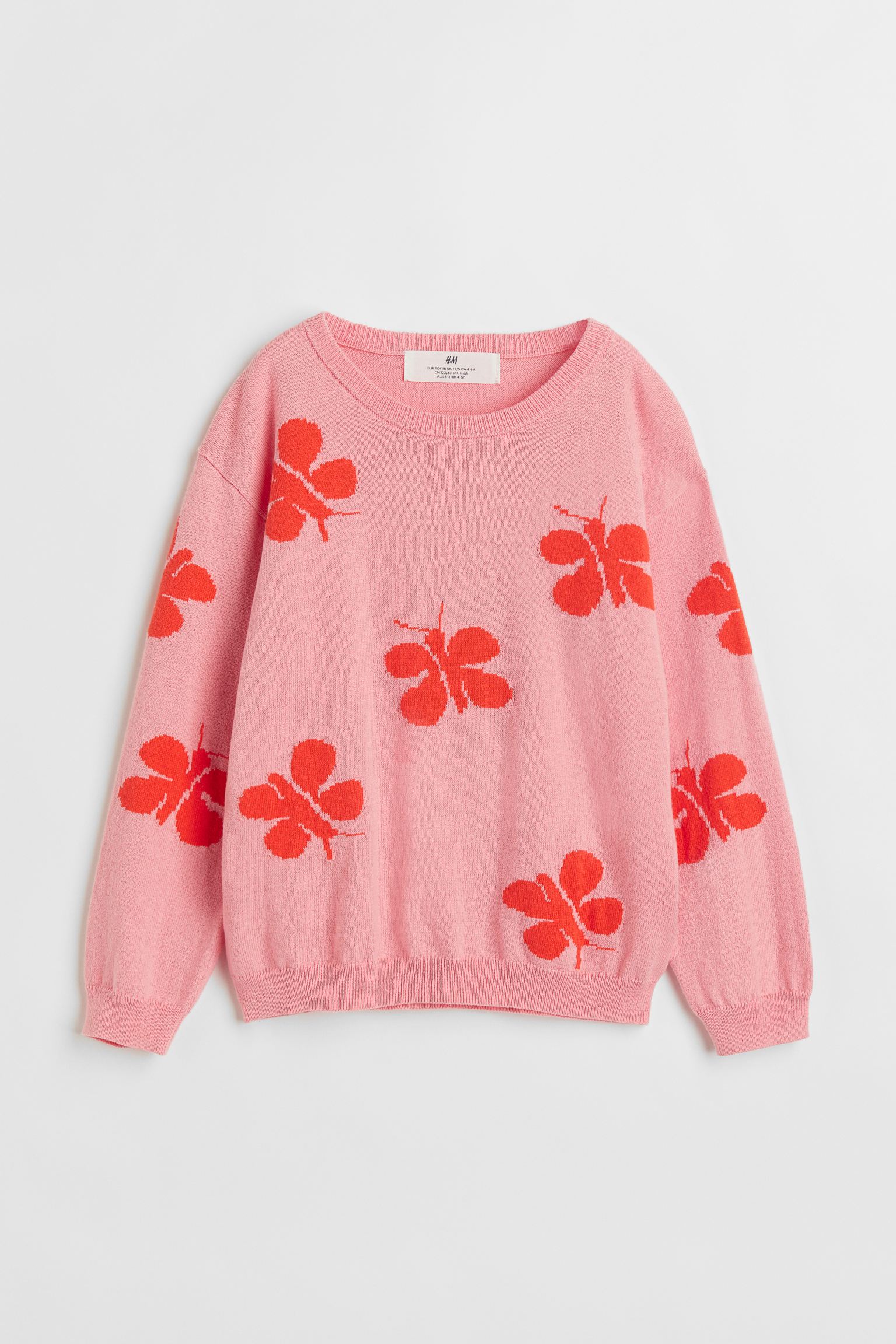 Джемпер H&M для девочек, розовый-017, размер 134/140, 926334017