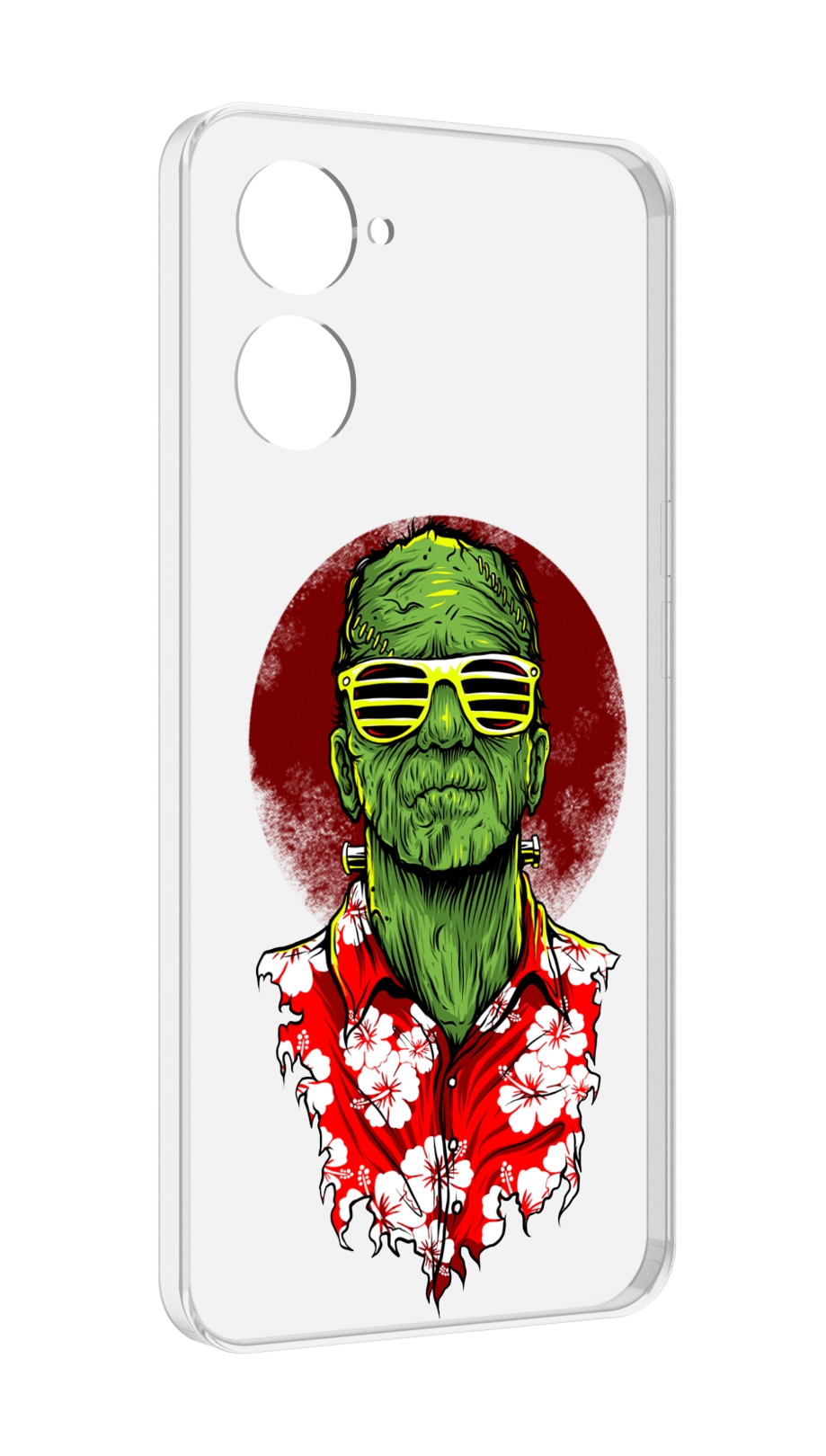 

Чехол MyPads крутой зеленый мужчина в очках для Realme 10S противоударный, Tocco