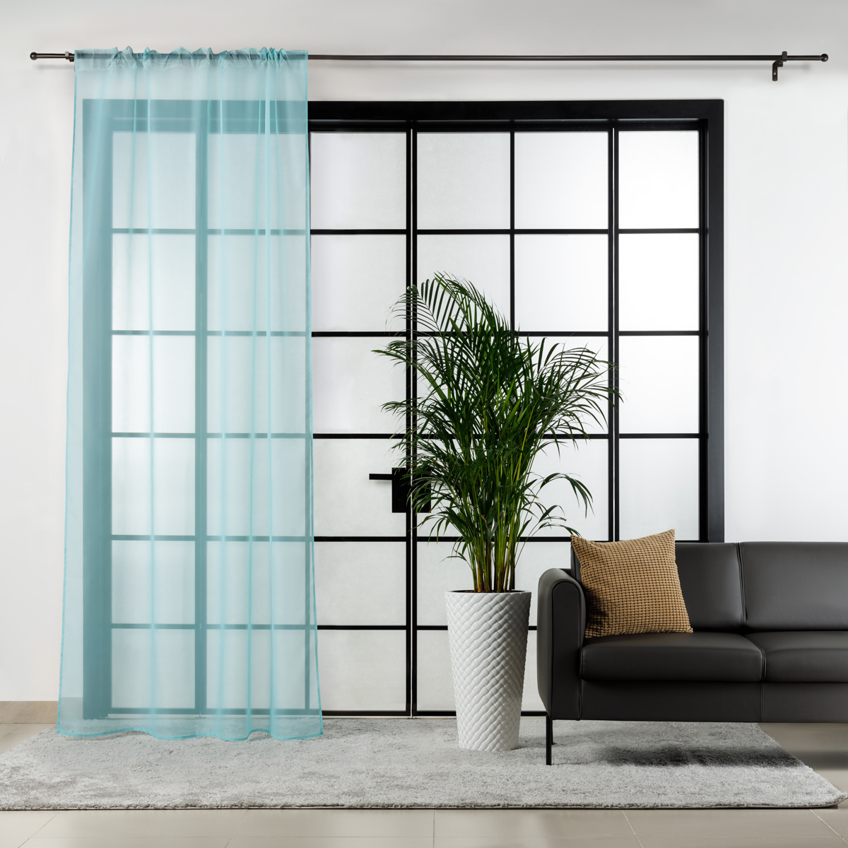 Вуаль на ленте, цвет 20, бирюзовый, 140x260 см, A20001-turquoise, 1 шт.