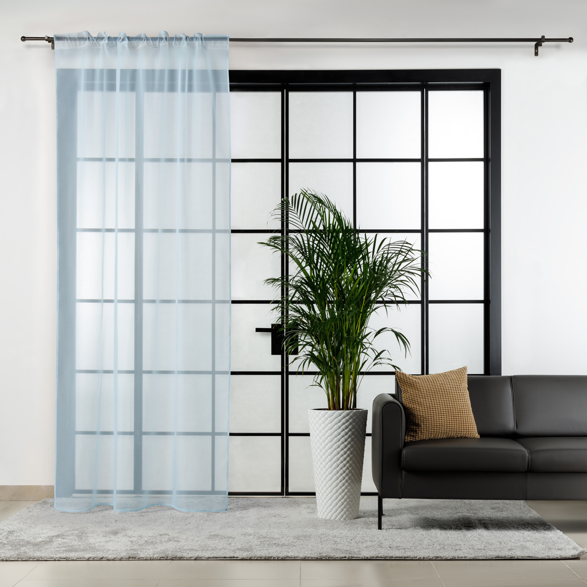 Вуаль на ленте, цвет 11 светло-голубой, 140x260 см, A20001-light blue, 1 шт.