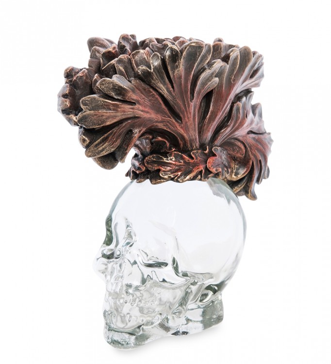 фото Флакон стеклянный череп veronese ws-1028 veronese design