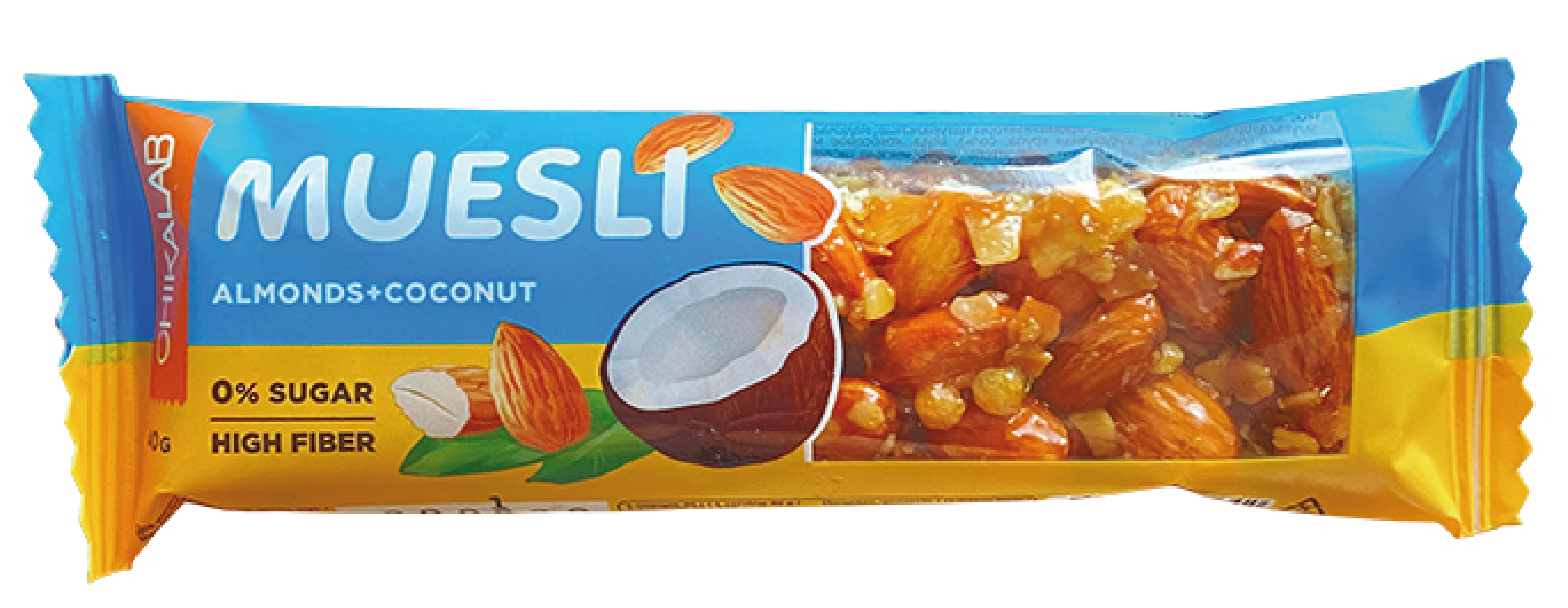 фото Батончик chikalab muesli миндальный с кокосом 40 г