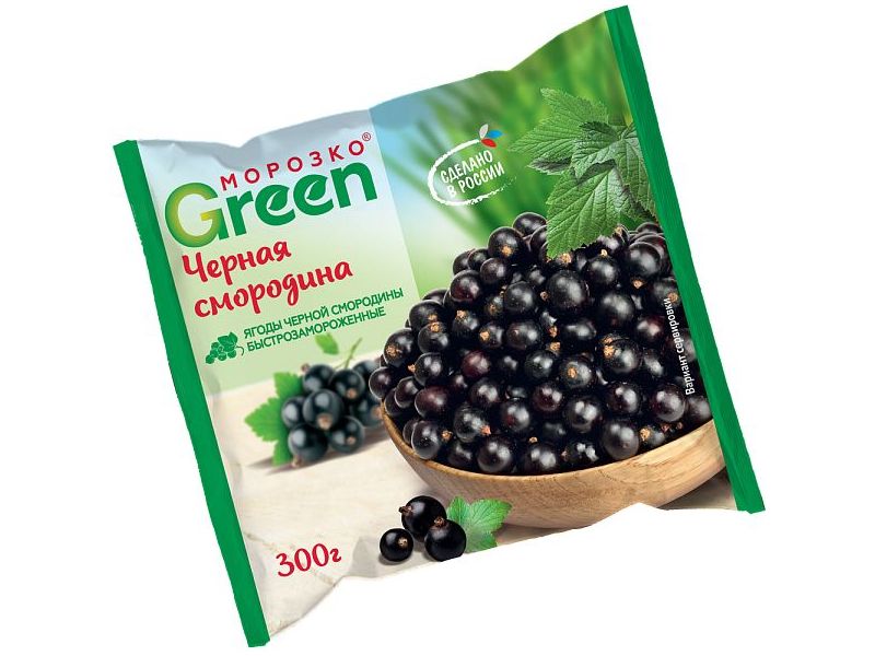 

Смородина черная Морозко Green быстрозамороженная 300 г