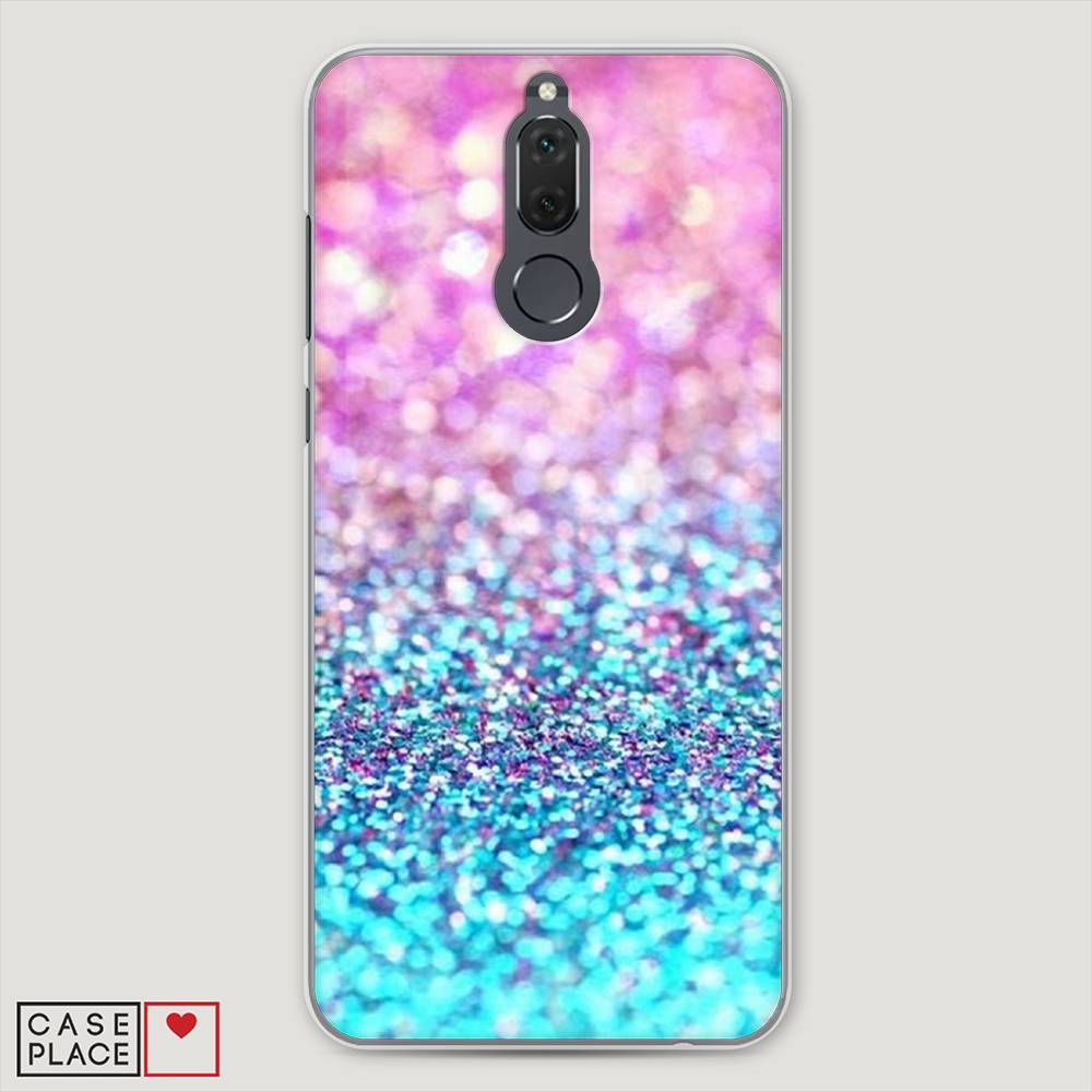 

Чехол Awog "Розово-голубые глиттеры рисунок" для Huawei Nova 2i