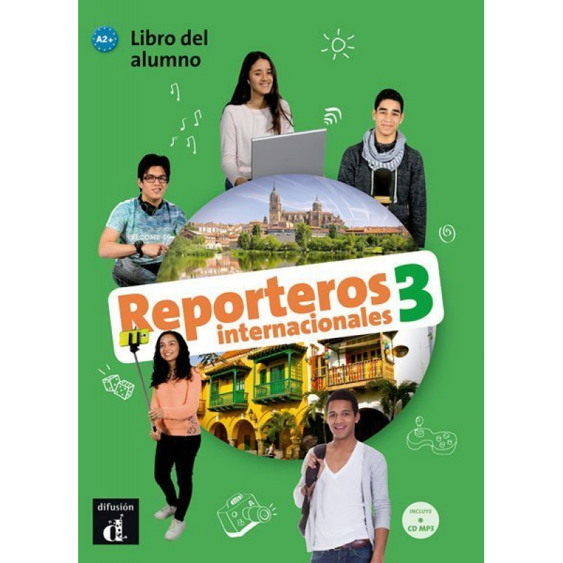 фото Книга reporteros internacionales 3 - libro del alumno (+cd mp3) difusion